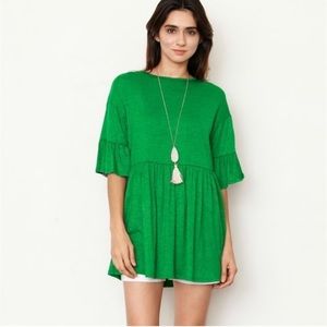 Boutique Ruffle Sleeve Tunic